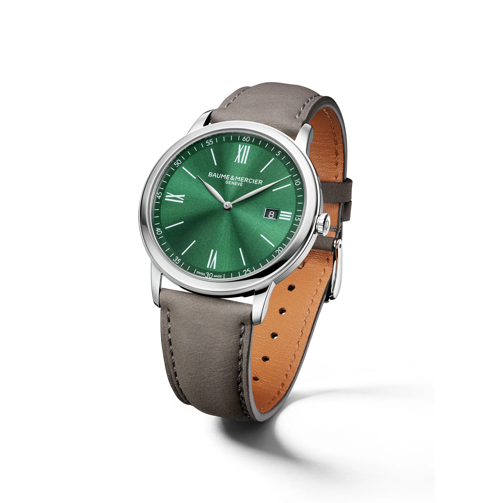 Baume & Mercier Classima Quartz Watch Green Dial 42mm Image 3 La Mine d'Or Moncton, NB