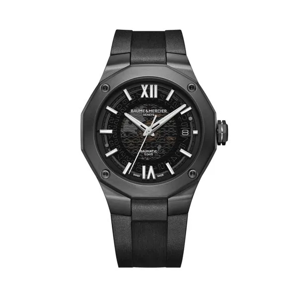 Baume & Mercier Riviera Automatic Watch Sapphire Gray Dial 42mm La Mine d'Or Moncton, NB