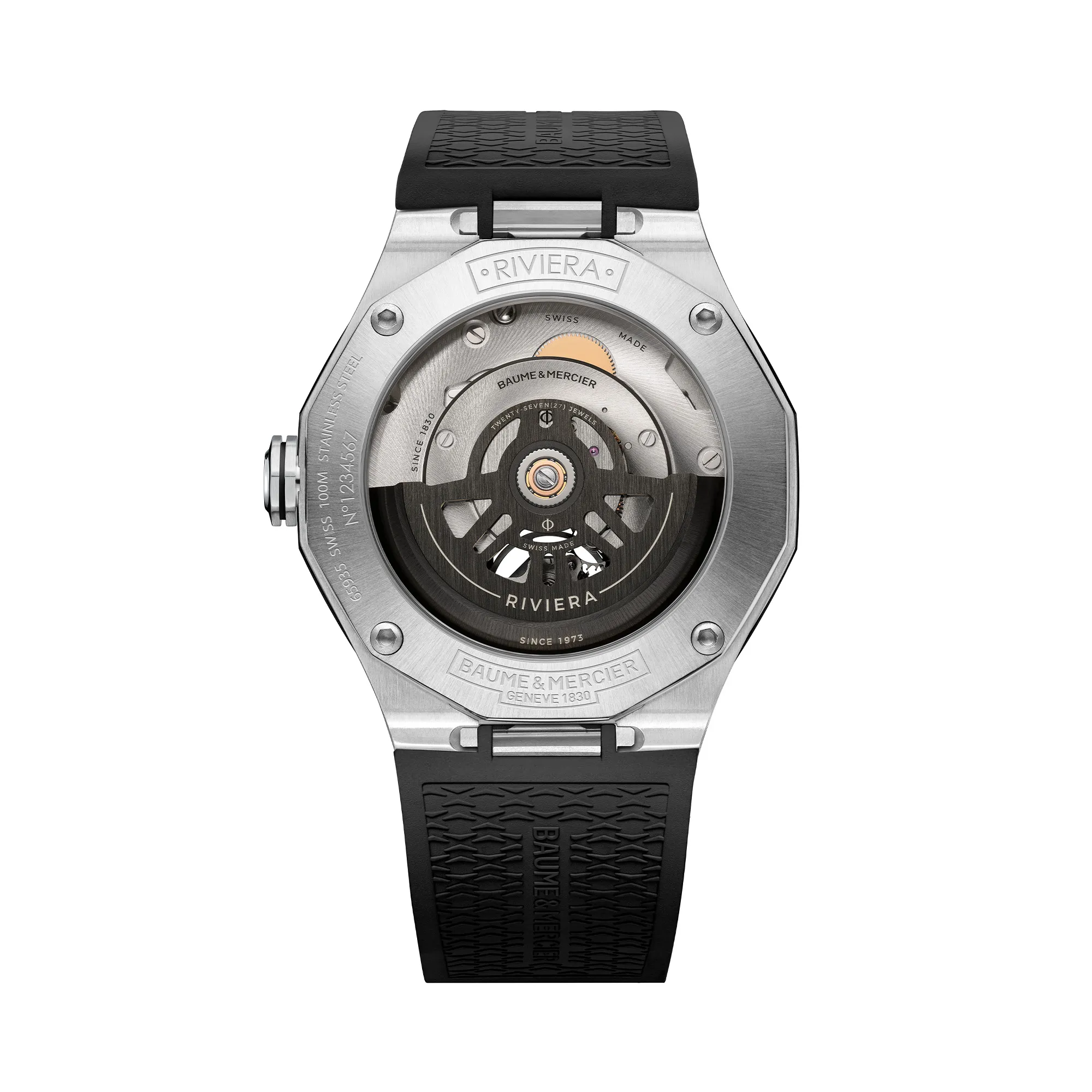Baume & Mercier Riviera Automatic Watch Skeleton Dial 42mm Image 2 La Mine d'Or Moncton, NB