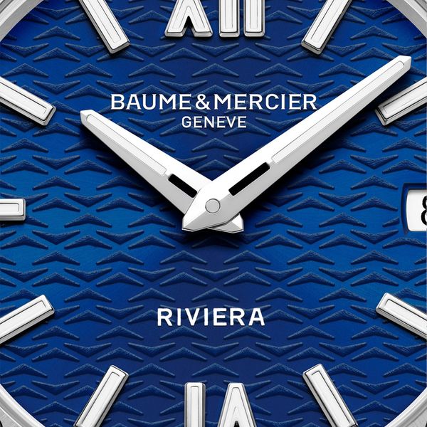 Baume & Mercier Riviera Quartz Watch Blue Dial Image 2 La Mine d'Or Moncton, NB