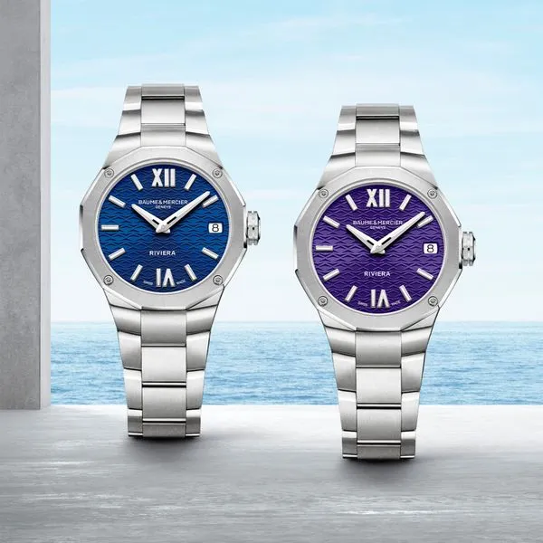 Baume & Mercier Riviera Quartz Watch Purple Dial Image 4 La Mine d'Or Moncton, NB