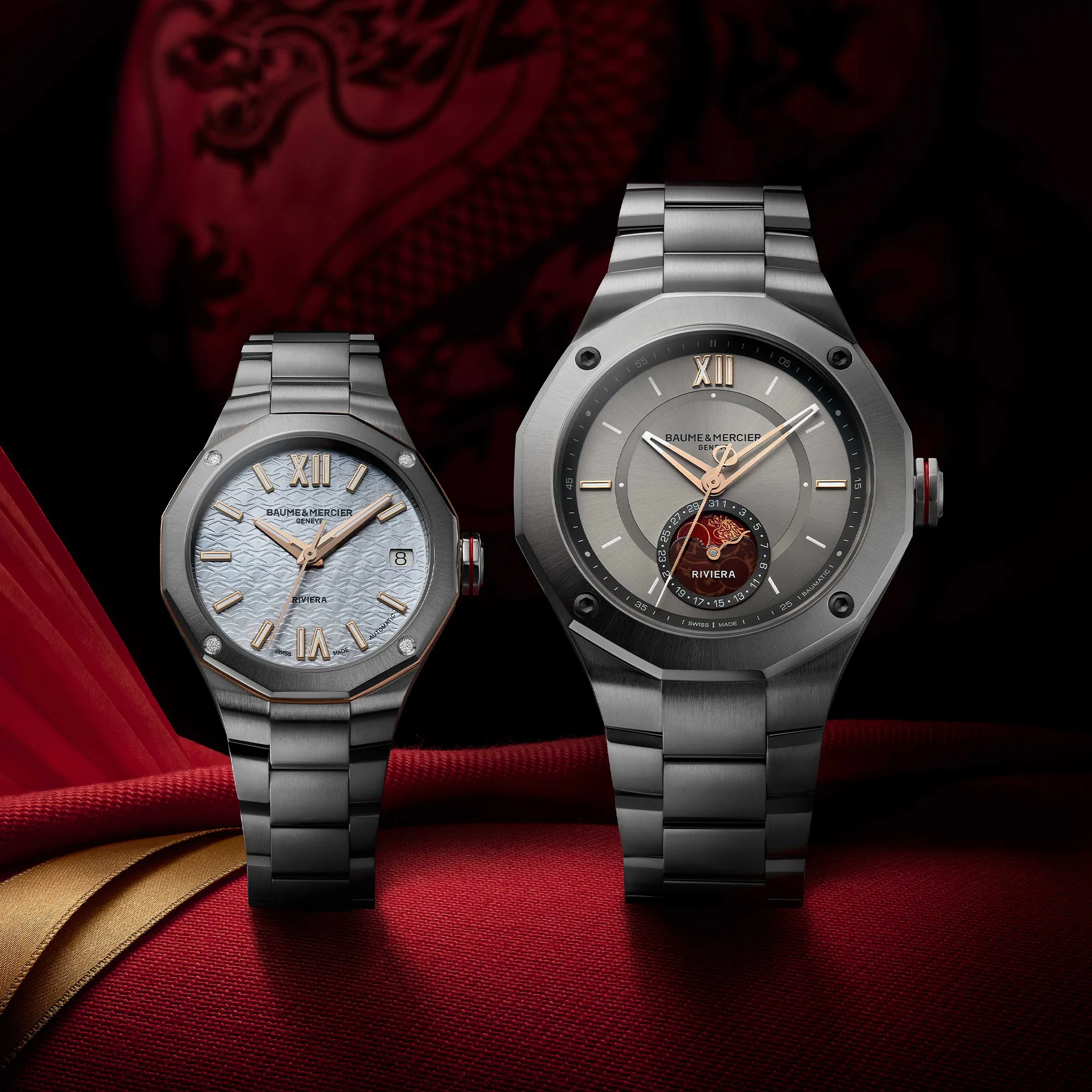 Baume & Mercier Riviera Year of the Dragon Automatic Watch 43mm Image 4 La Mine d'Or Moncton, NB
