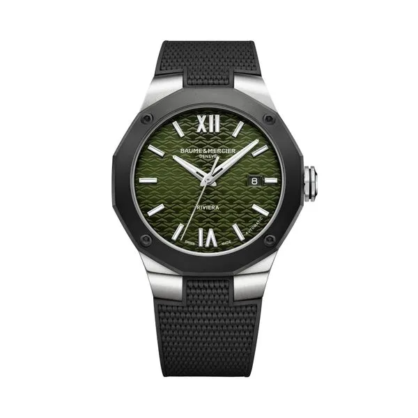 Baume & Mercier Riviera Automatic Watch Green Dial 42mm La Mine d'Or Moncton, NB