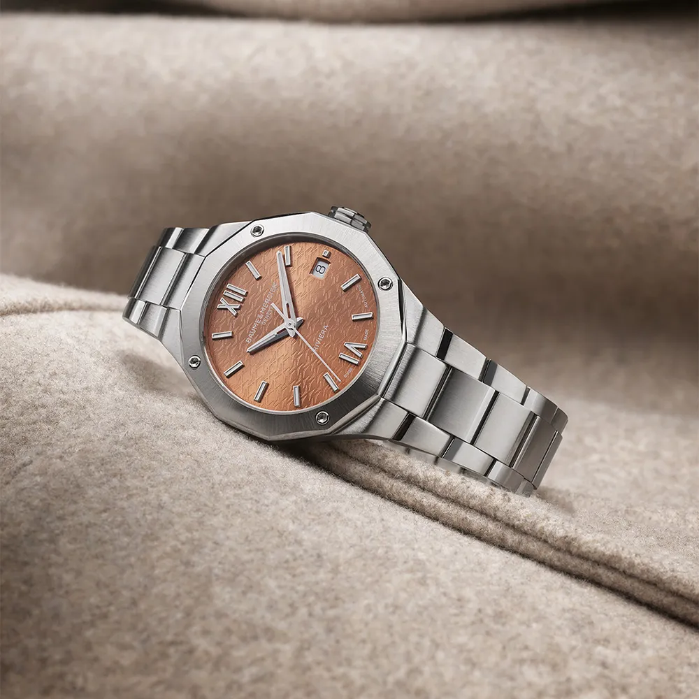 Baume & Mercier Riviera Automatic Watch Terracotta Dial 36mm Image 3 La Mine d'Or Moncton, NB