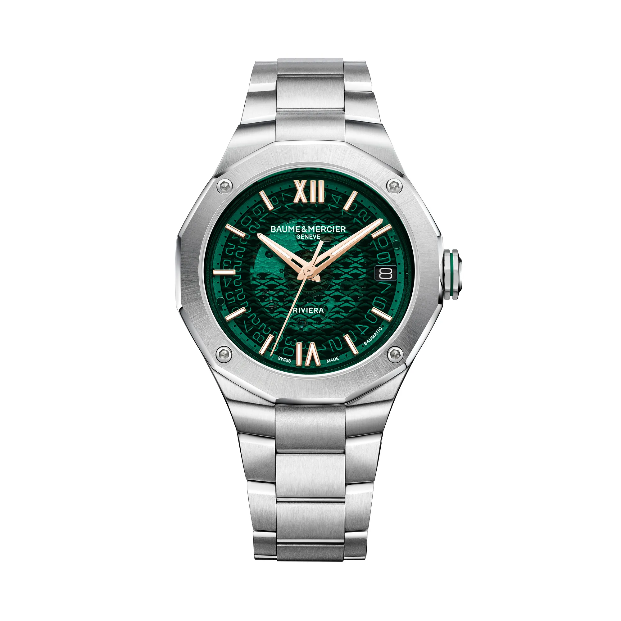 Baume & Mercier Riviera Automatic Watch Green Dial 39mm La Mine d'Or Moncton, NB