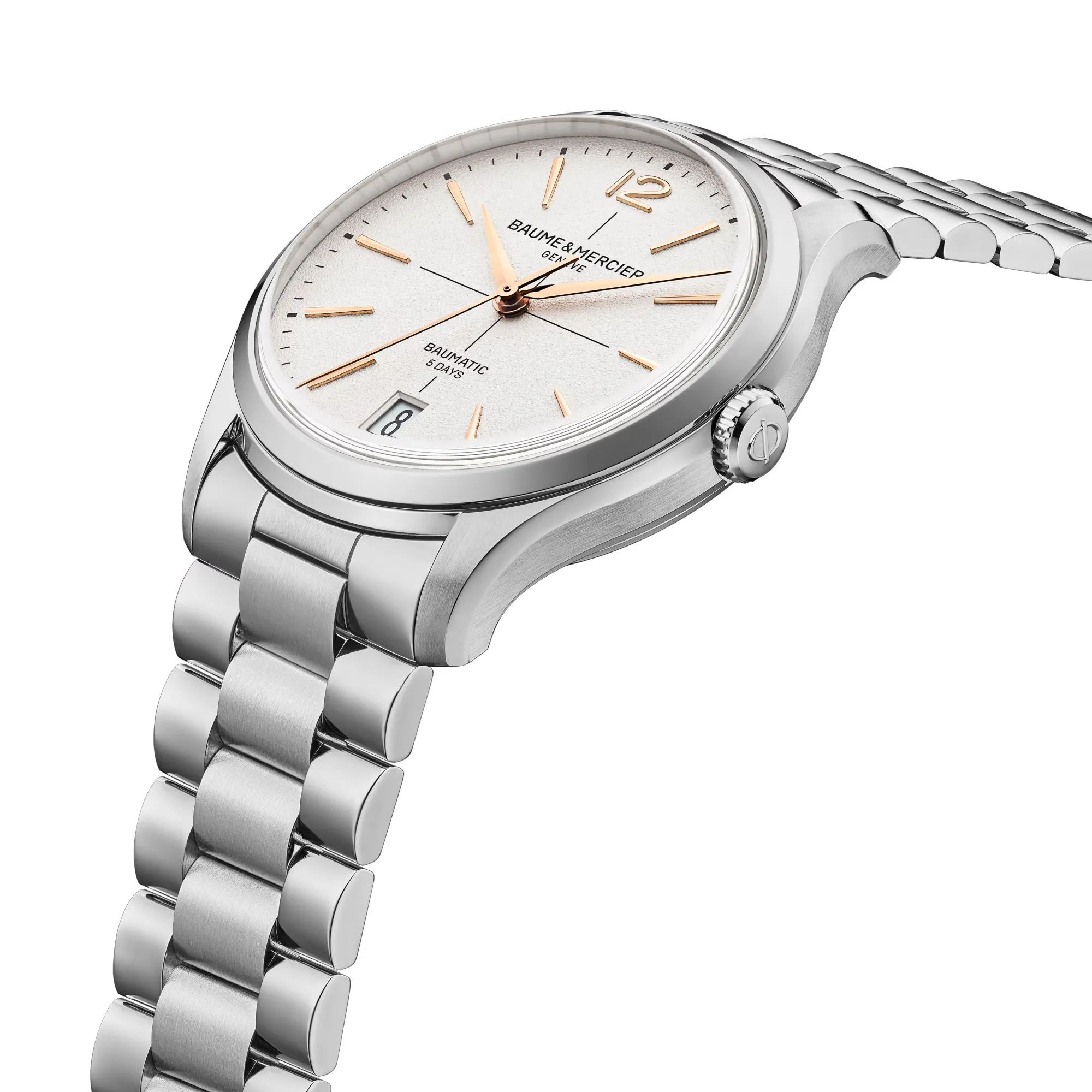 Baume & Mercier Clifton Automatic Watch White Dial 39mm Image 3 La Mine d'Or Moncton, NB