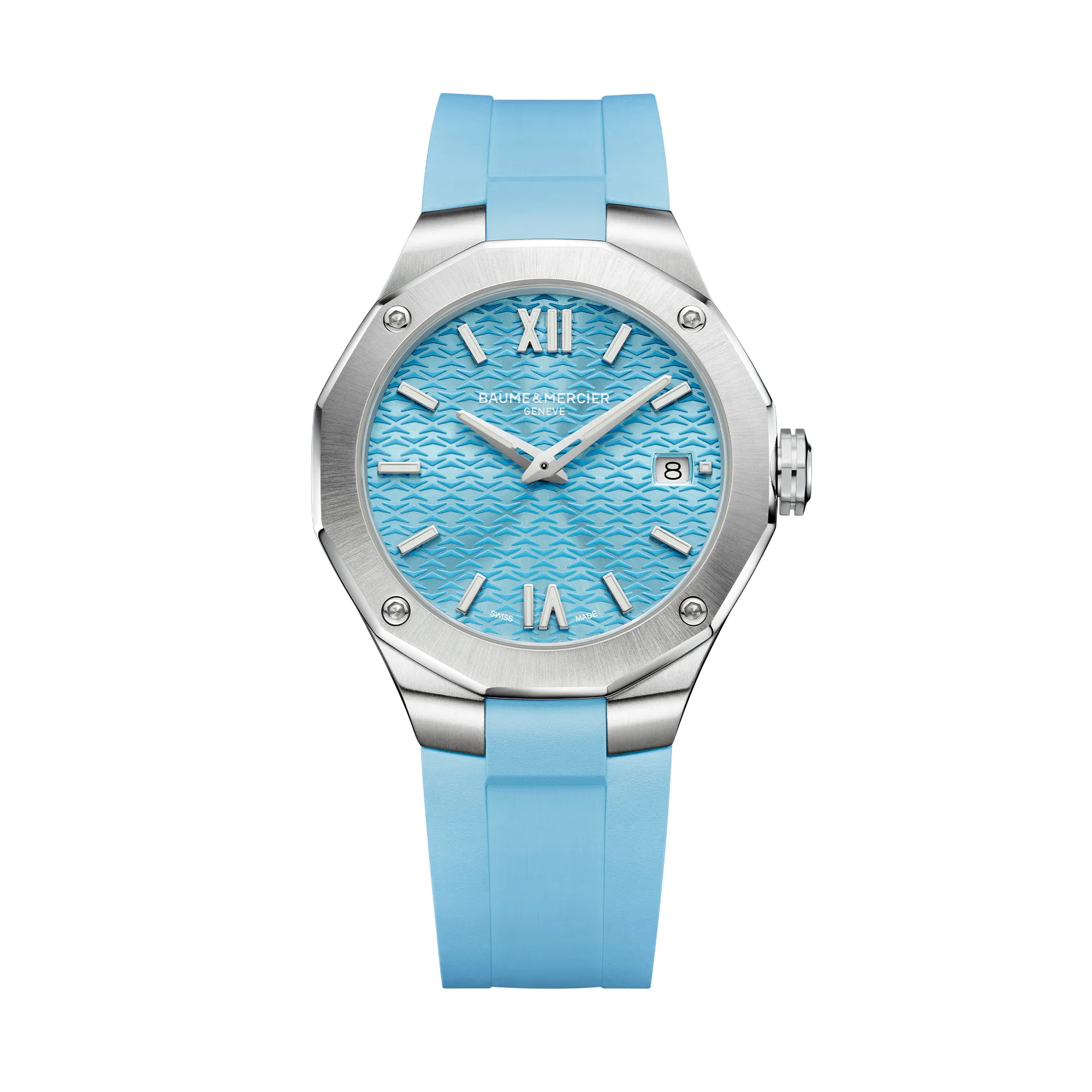 Baume & Mercier Riviera Quartz Watch Azure Blue Dial 36mm La Mine d'Or Moncton, NB