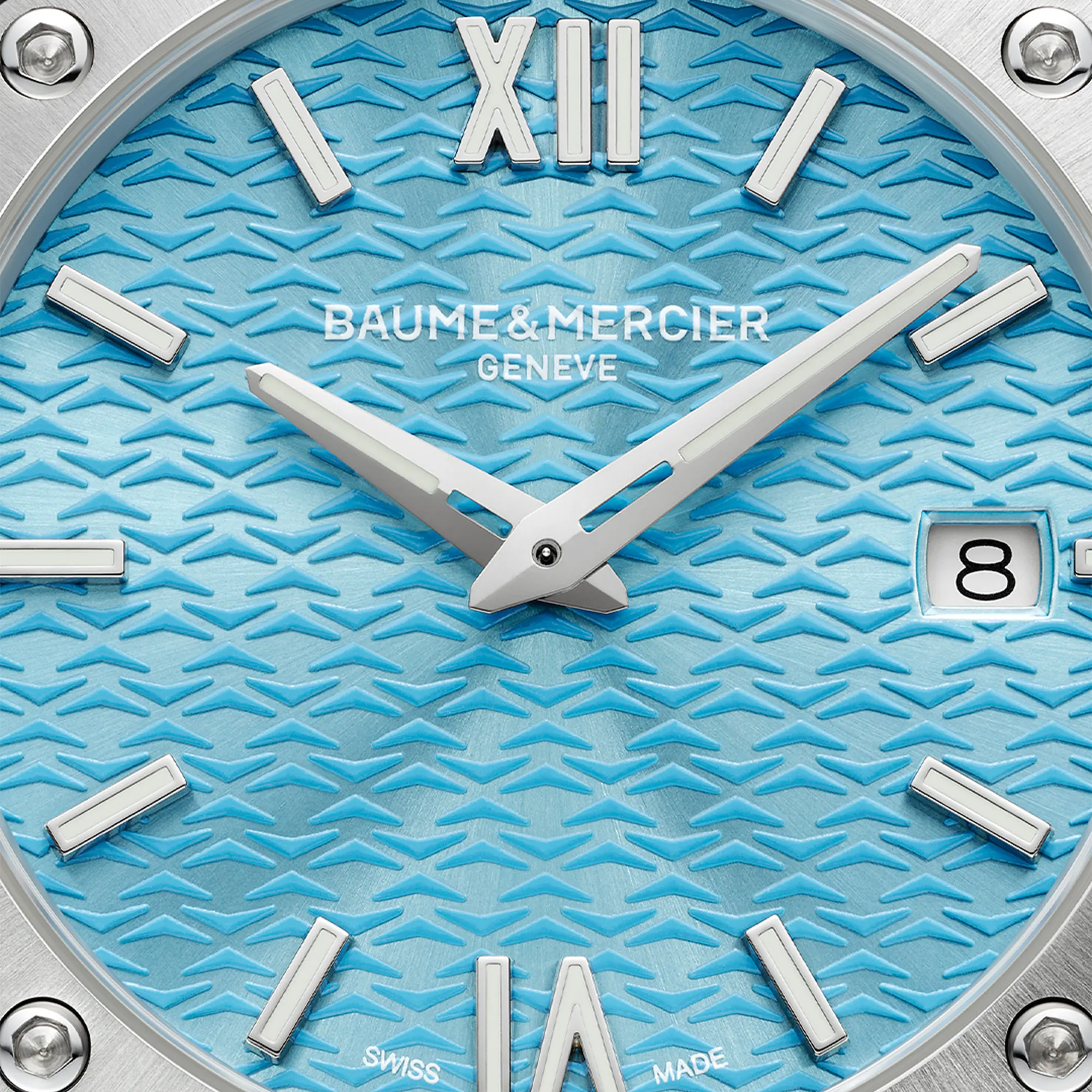 Baume & Mercier Riviera Quartz Watch Azure Blue Dial 36mm Image 3 La Mine d'Or Moncton, NB