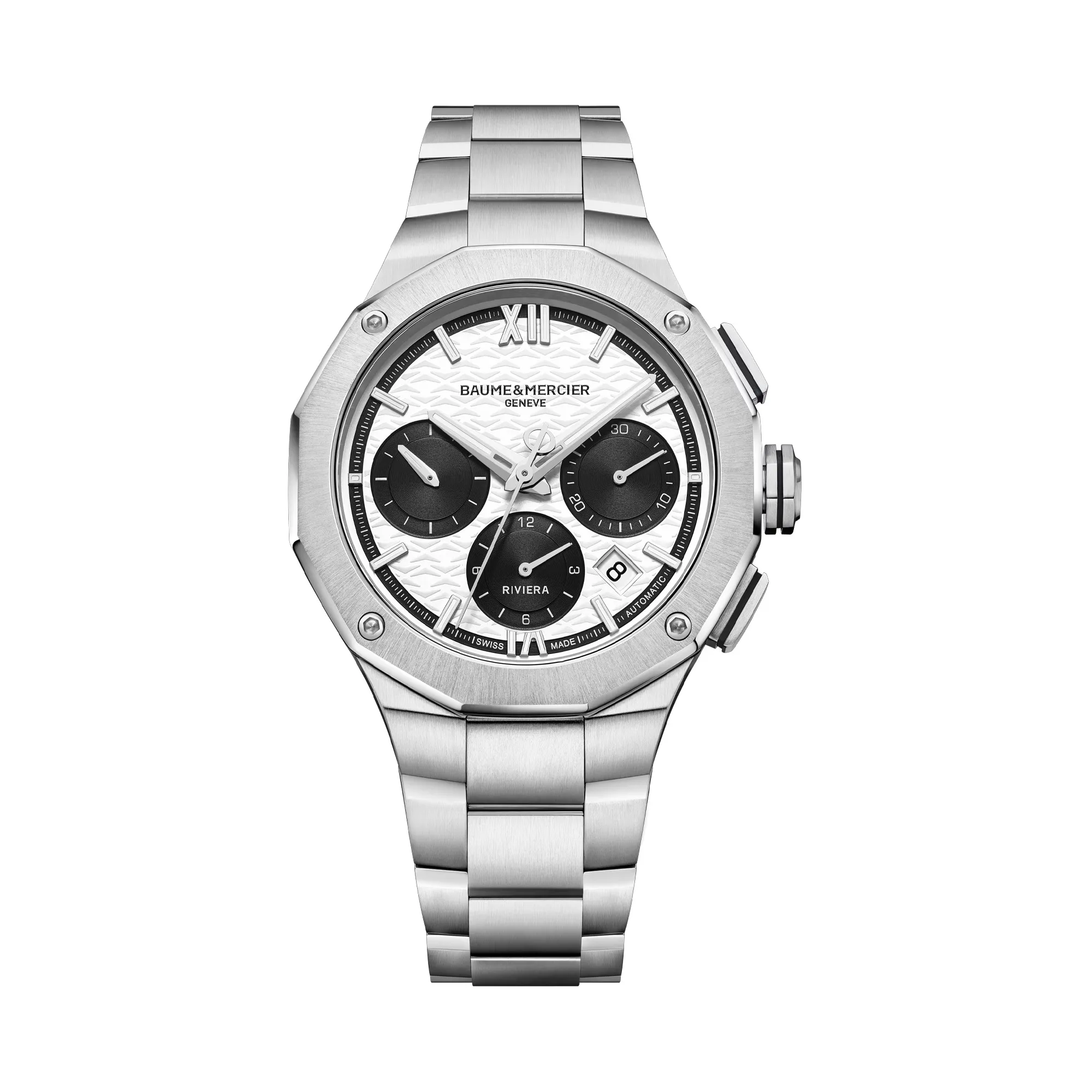 Baume & Mercier Riviera Automatic Chronograph White Dial 41mm La Mine d'Or Moncton, NB