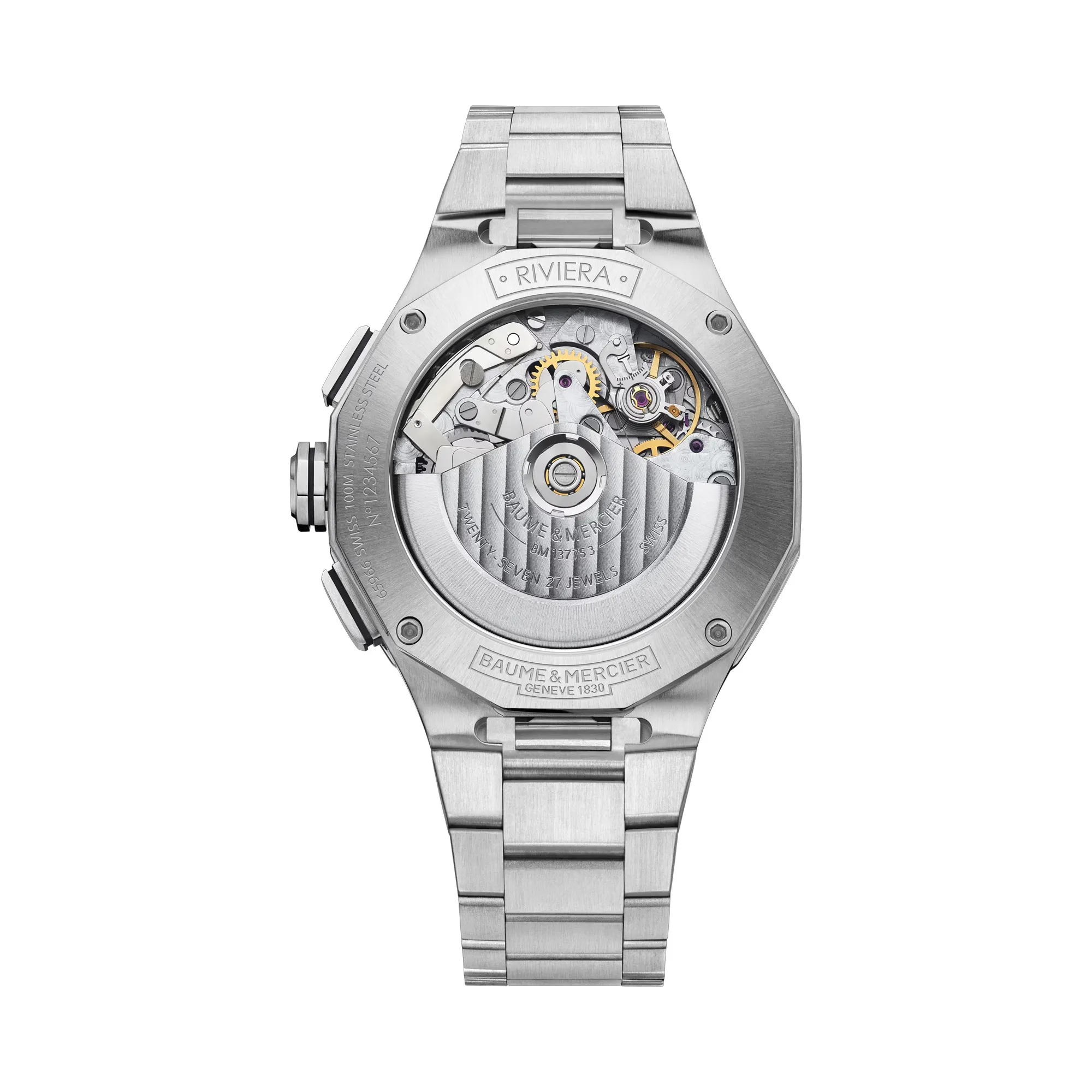 Baume & Mercier Riviera Automatic Chronograph White Dial 41mm Image 2 La Mine d'Or Moncton, NB