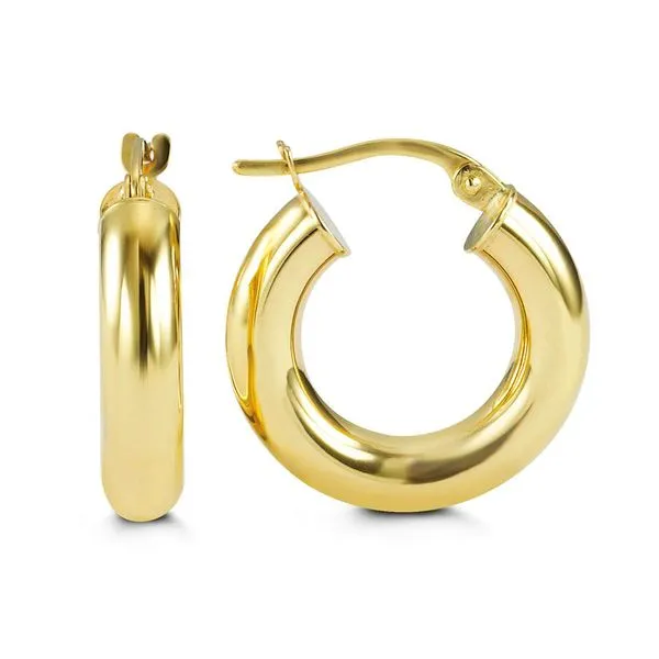 Bella Classic 10kt Yellow Gold Hoop Earrings La Mine d'Or Moncton, NB