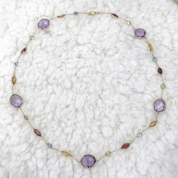 14kt Yellow Gold Necklace With Semi Precious Gemstones Image 3 La Mine d'Or Moncton, NB