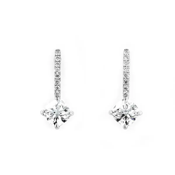1.64tw Forevermark Black Label Cushion Stud Drop Earings La Mine d'Or Moncton, NB
