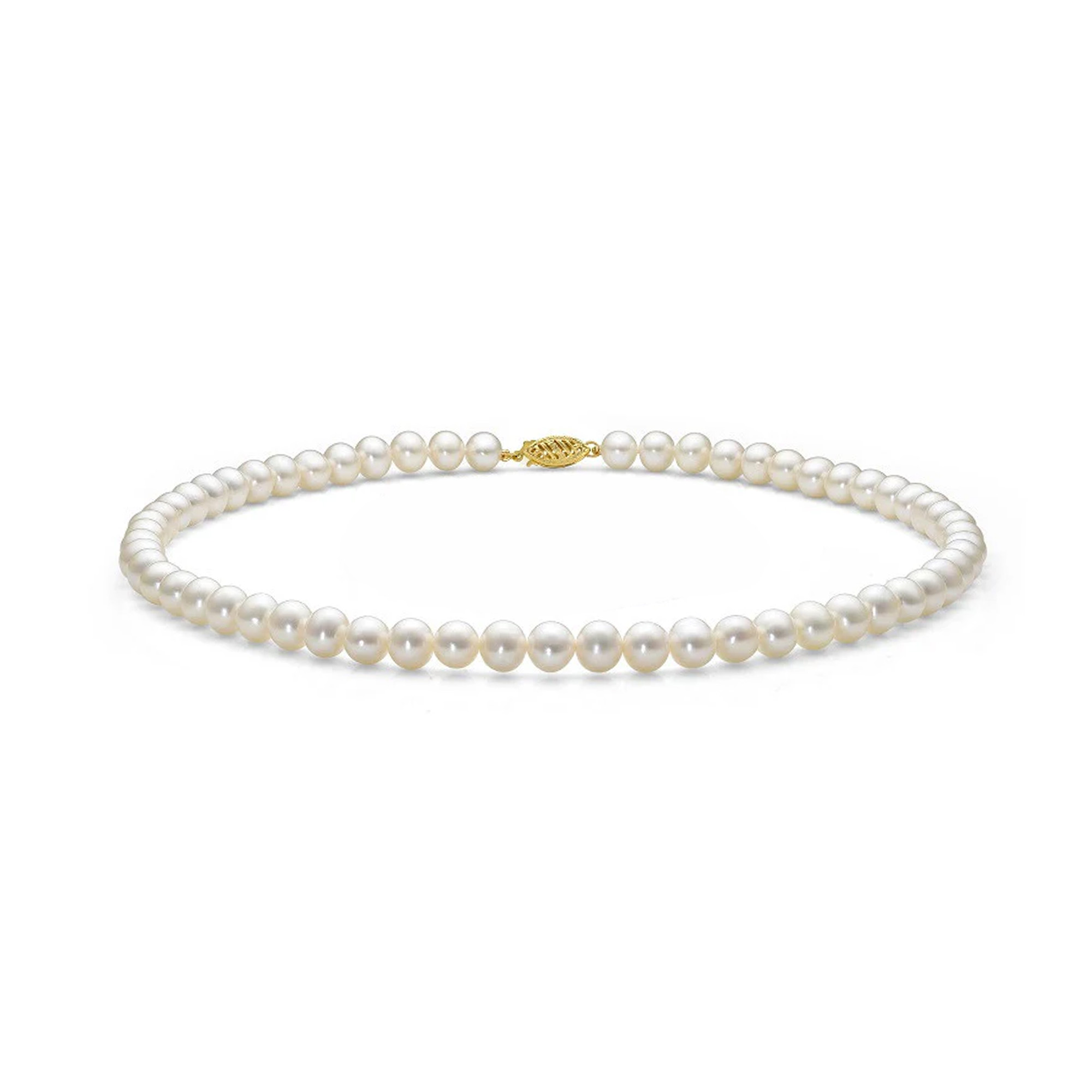 Freshwater Pearl Necklace with 14kt Yellow Gold Clasp La Mine d'Or Moncton, NB