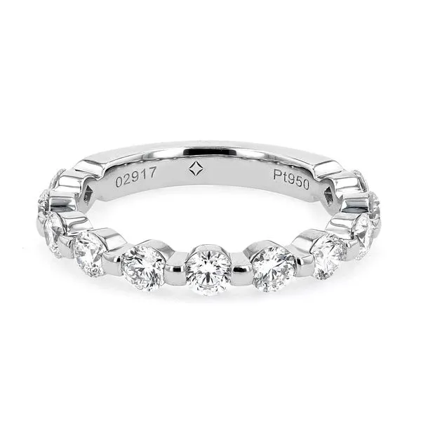 1.18tw De Beers Forevermark Diamonds in Single Shared Prong Platinum Band La Mine d'Or Moncton, NB