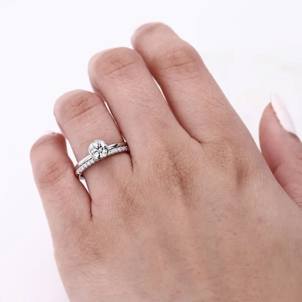 0.80tw De Beers Forevermark Round Diamond Solitaire Engagement Ring Image 3 La Mine d'Or Moncton, NB