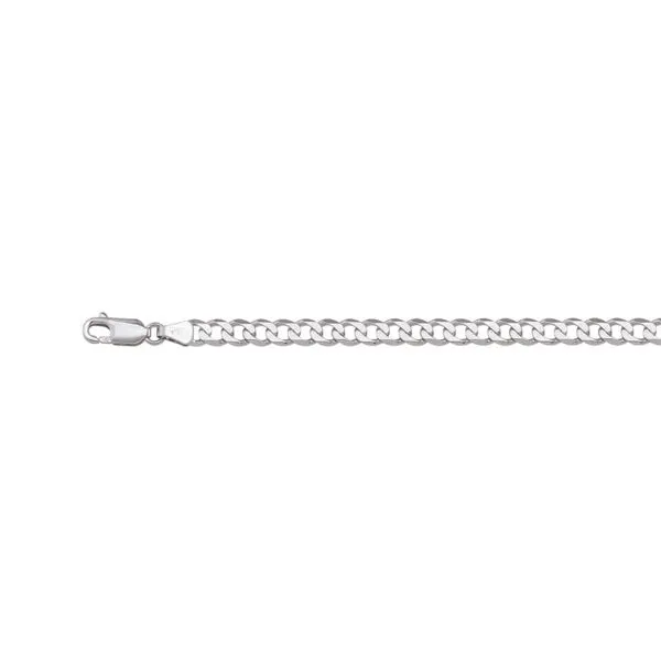 10kt White Gold Curb Chain 20" La Mine d'Or Moncton, NB