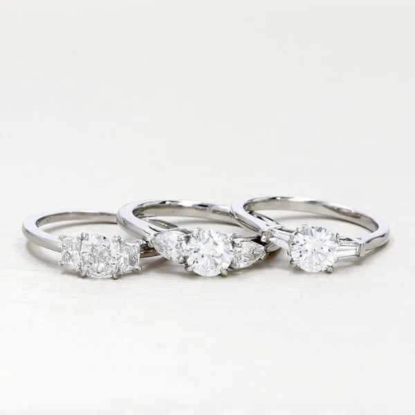 1.00tw De Beers Forevermark Diamond Trinity Engagement Ring Image 3 La Mine d'Or Moncton, NB