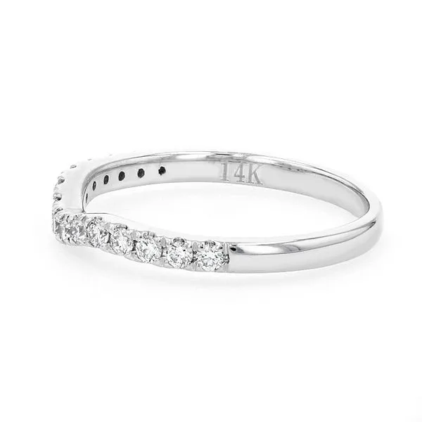 0.25tw Prong Curved Diamond Band Image 2 La Mine d'Or Moncton, NB