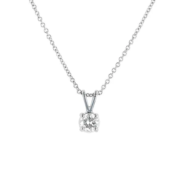 0.35ct Lumina Round Brilliant Cut Solitaire Pendant with 18" Adjustable Chain La Mine d'Or Moncton, NB