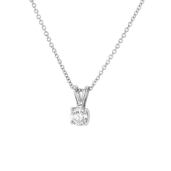 0.35ct Lumina Round Brilliant Cut Solitaire Pendant with 18" Adjustable Chain Image 2 La Mine d'Or Moncton, NB
