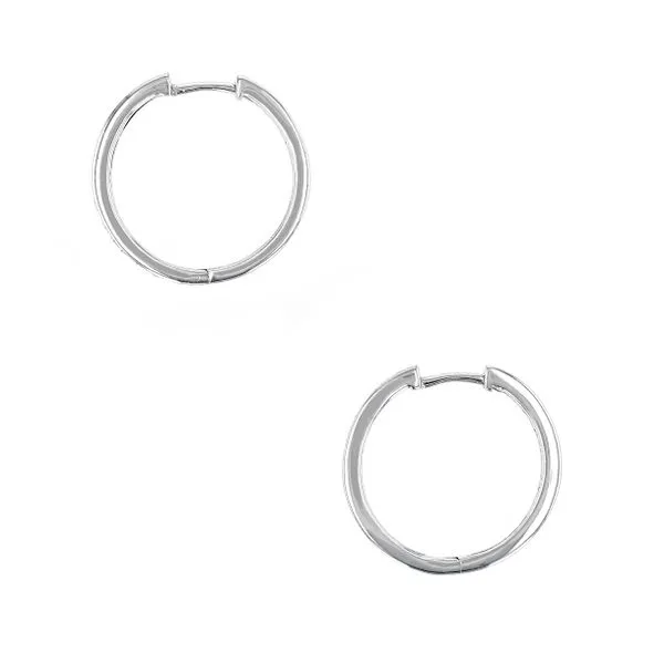 0.25tw Diamond Round Brilliant Hoop Earrings Image 2 La Mine d'Or Moncton, NB