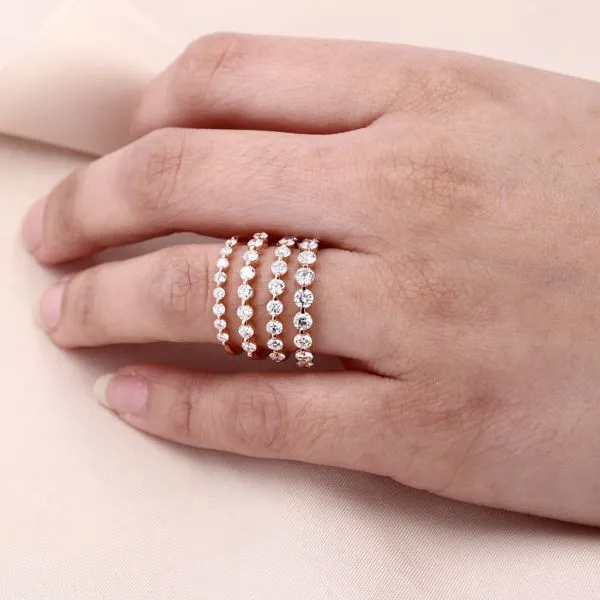 0.75tw Always Single Shared Claw Diamond Band Image 3 La Mine d'Or Moncton, NB