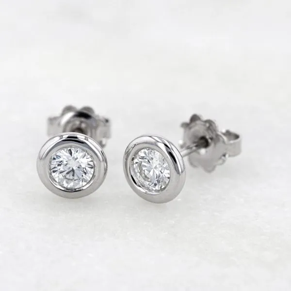 0.80tw Diamond Round Stud Earrings Image 3 La Mine d'Or Moncton, NB