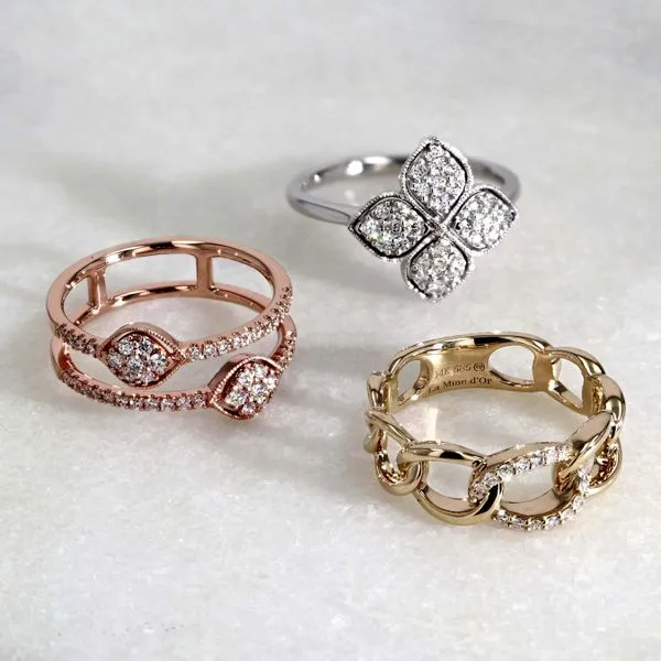 0.33tw Diamond Two-Row Fashion Ring Image 3 La Mine d'Or Moncton, NB