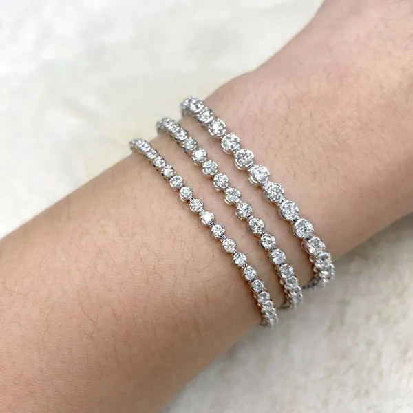 5.00ct Round Diamond Tennis Bracelet 7" Image 5 La Mine d'Or Moncton, NB