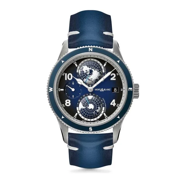 Montblanc 1858 Geosphere Automatic Watch Blue Dial La Mine d'Or Moncton, NB