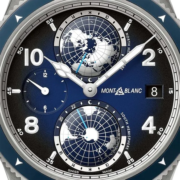 Montblanc 1858 Geosphere Automatic Watch Blue Dial Image 2 La Mine d'Or Moncton, NB
