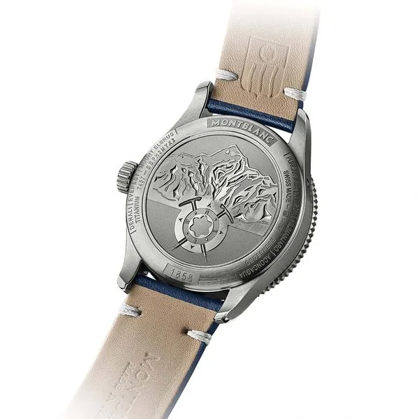 Montblanc 1858 Geosphere Automatic Watch Blue Dial Image 5 La Mine d'Or Moncton, NB