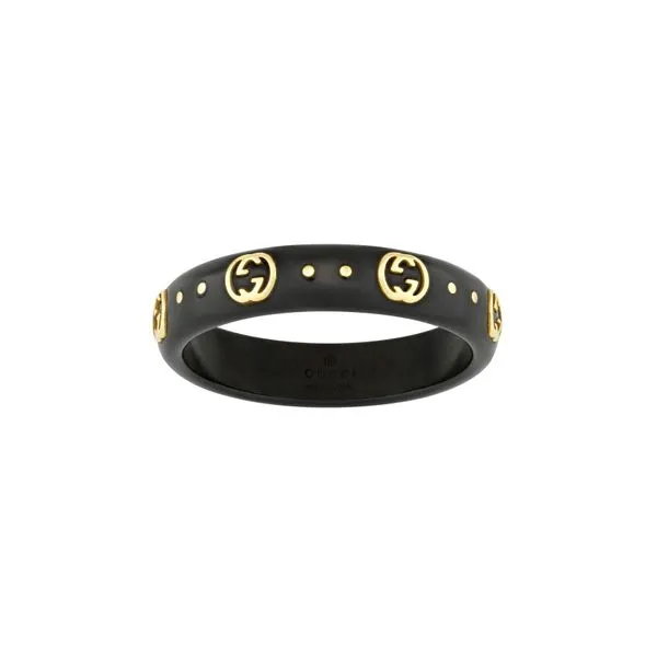 Gucci Icon Ring Black Corundum, Size 7.5 La Mine d'Or Moncton, NB