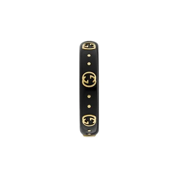 Gucci Icon Ring Black Corundum, Size 7.5 Image 3 La Mine d'Or Moncton, NB