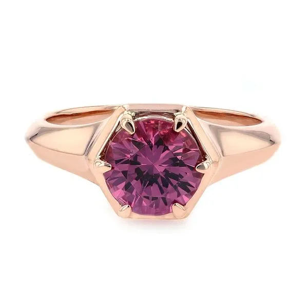 1.92ct Round 6 Prong Solitaire Mahenge Garnet Ring 14kt Rose Gold La Mine d'Or Moncton, NB