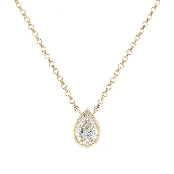0.50ct Diamond Pear Bezel Necklace La Mine d'Or Moncton, NB
