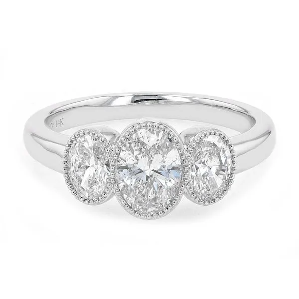 1.30tw Oval Shaped Diamond 3 Stone Ring La Mine d'Or Moncton, NB