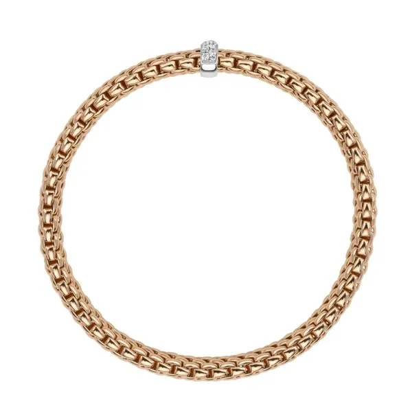 FOPE Vendome Flex'it  Rose Gold Diamond Bracelet Size S Image 2 La Mine d'Or Moncton, NB