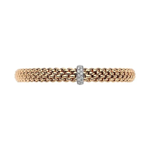 FOPE Vendome Flex'it  Rose Gold Diamond Bracelet Size S Image 3 La Mine d'Or Moncton, NB