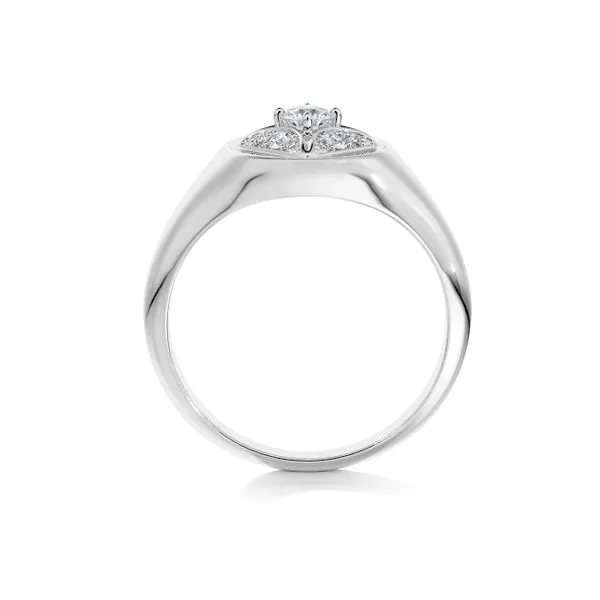 0.22tw De Beers Forevermark Icon Diamond Signet Ring Image 2 La Mine d'Or Moncton, NB