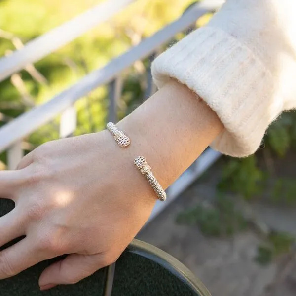0.13tw Vahan Diamond Bangle in Gold & Silver Image 3 La Mine d'Or Moncton, NB