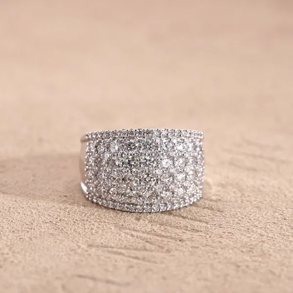 2.00tw Diamond Pave Ring 14kt White Gold Image 2 La Mine d'Or Moncton, NB