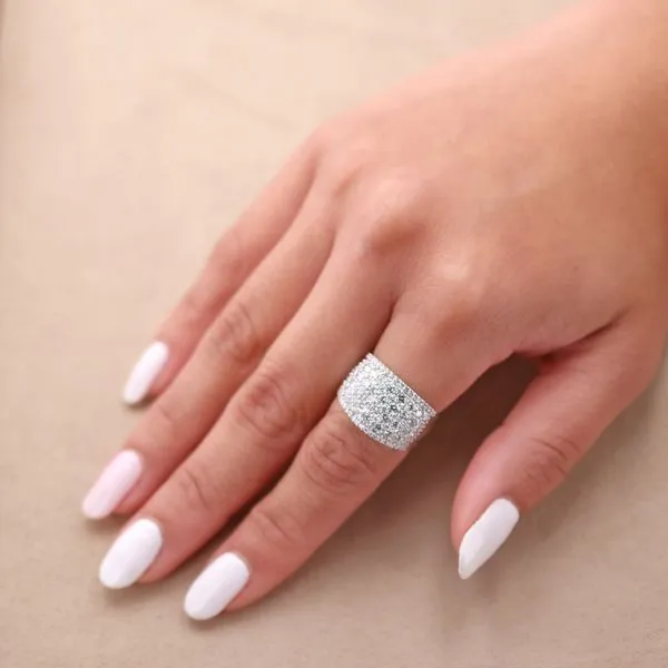 2.00tw Diamond Pave Ring 14kt White Gold Image 3 La Mine d'Or Moncton, NB