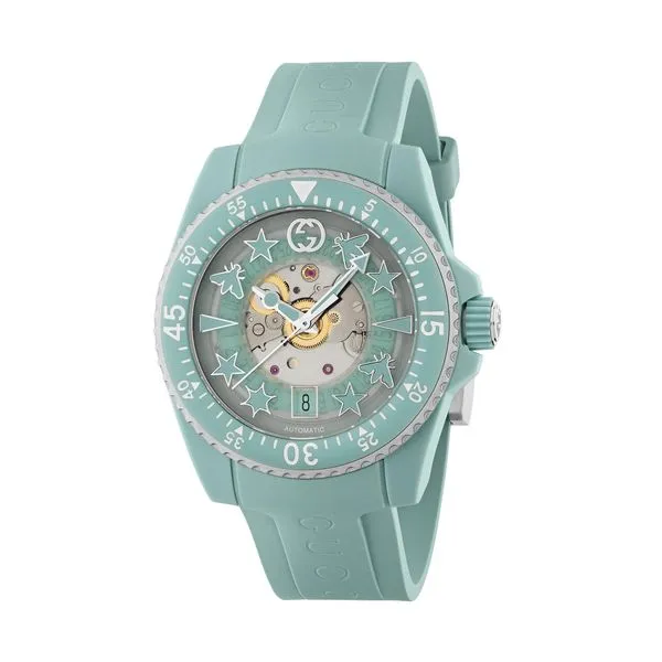 Gucci Dive Aquamarine Automatic Watch 40mm Image 2 La Mine d'Or Moncton, NB