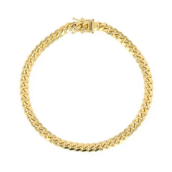 5mm Cuban Link 14kt Yellow Gold Bracelet 8" La Mine d'Or Moncton, NB