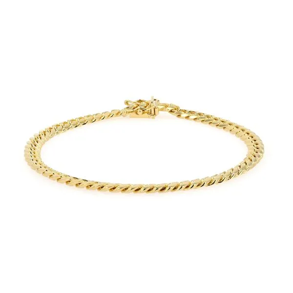 5mm Cuban Link 14kt Yellow Gold Bracelet 8" Image 2 La Mine d'Or Moncton, NB