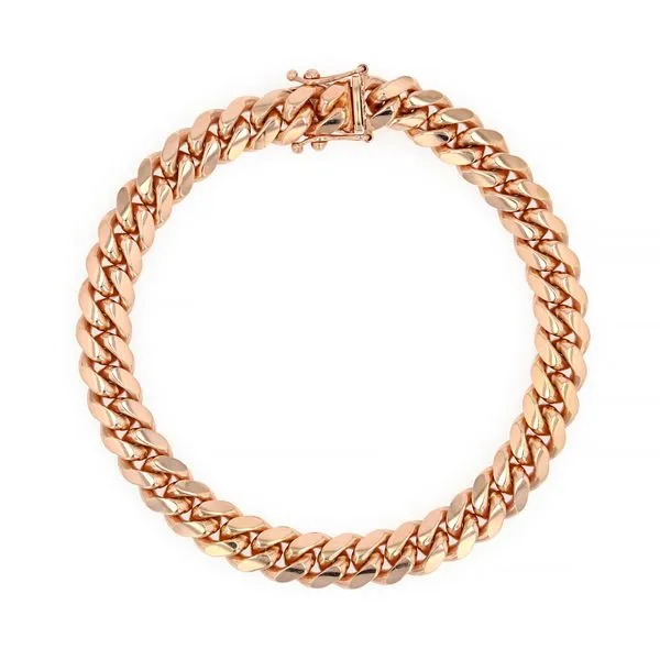 8" Cuban Link 14kt Rose Gold Bracelet La Mine d'Or Moncton, NB