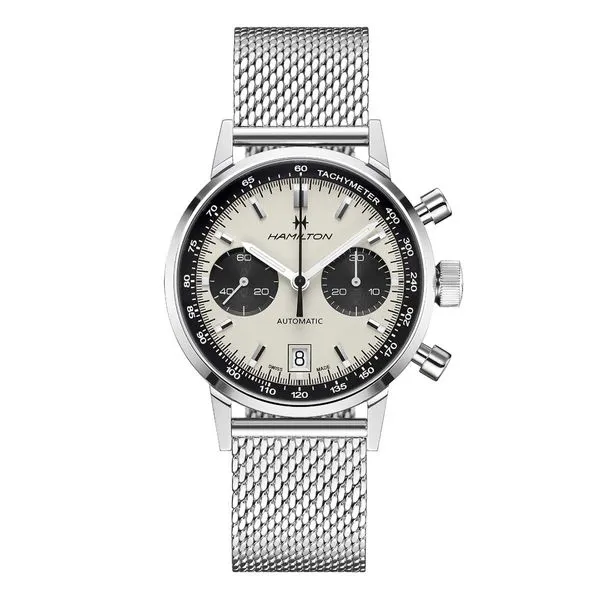 Hamilton American Classic Intra-Matic Chrono Watch White Dial 40mm La Mine d'Or Moncton, NB