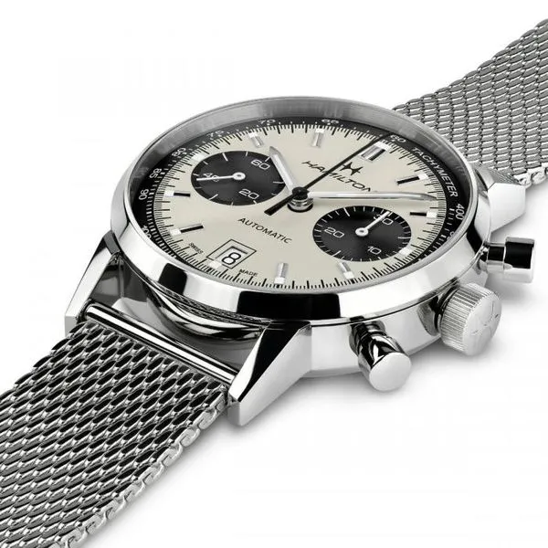 Hamilton American Classic Intra-Matic Chrono Watch White Dial 40mm Image 2 La Mine d'Or Moncton, NB